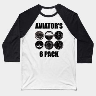 Aviator's 6 pack Baseball T-Shirt